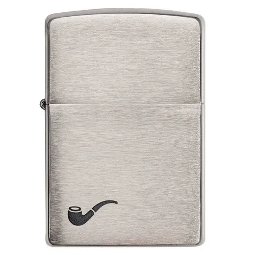 Zippo Pipe Brushed Chrome