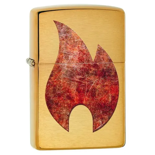 Zippo Rusty Flame Design