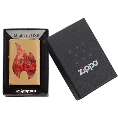 Zippo Rusty Flame Design
