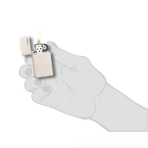Zippo Slim® Mercury Glass Zippo Logo