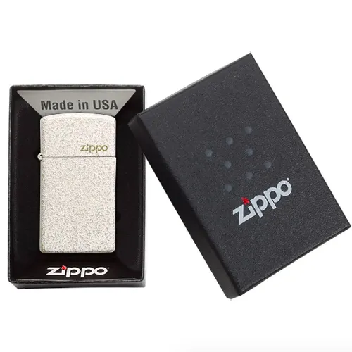 Zippo Slim® Mercury Glass Zippo Logo