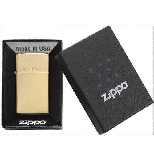 Zippo Slim® Solid Brass