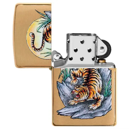 Zippo Tiger Tattoo Design