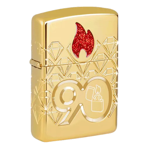 Zippo kỉ niệm 90 bản đặt biệt mạ vàng - 2022 Côty ( Thị trường Châu Á)