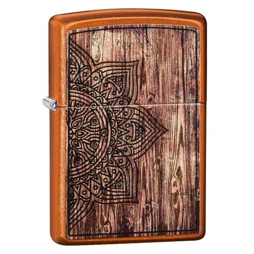 Zippo Wood Mandala Design
