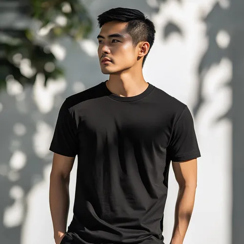 Áo thun Min Tee đen trắng basic | Cotton 100% mềm mát