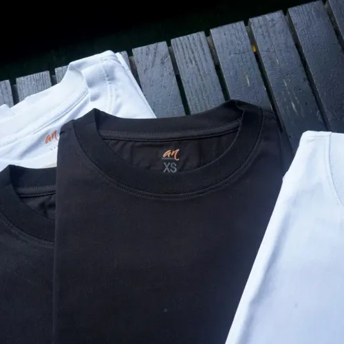 Áo thun Min Tee đen trắng basic | Cotton 100% mềm mát