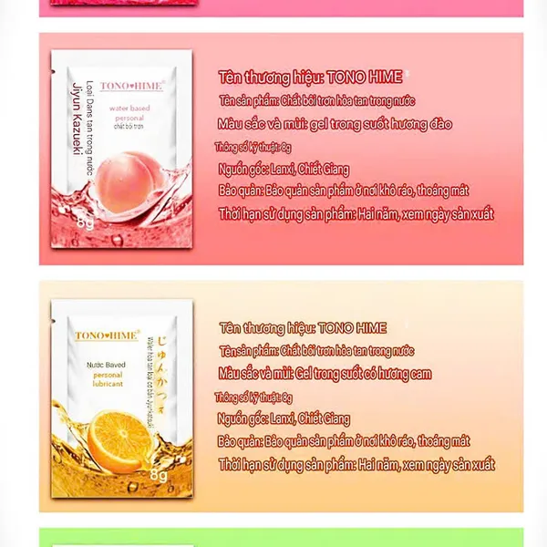 Gel gói hương trái cây 8 gram