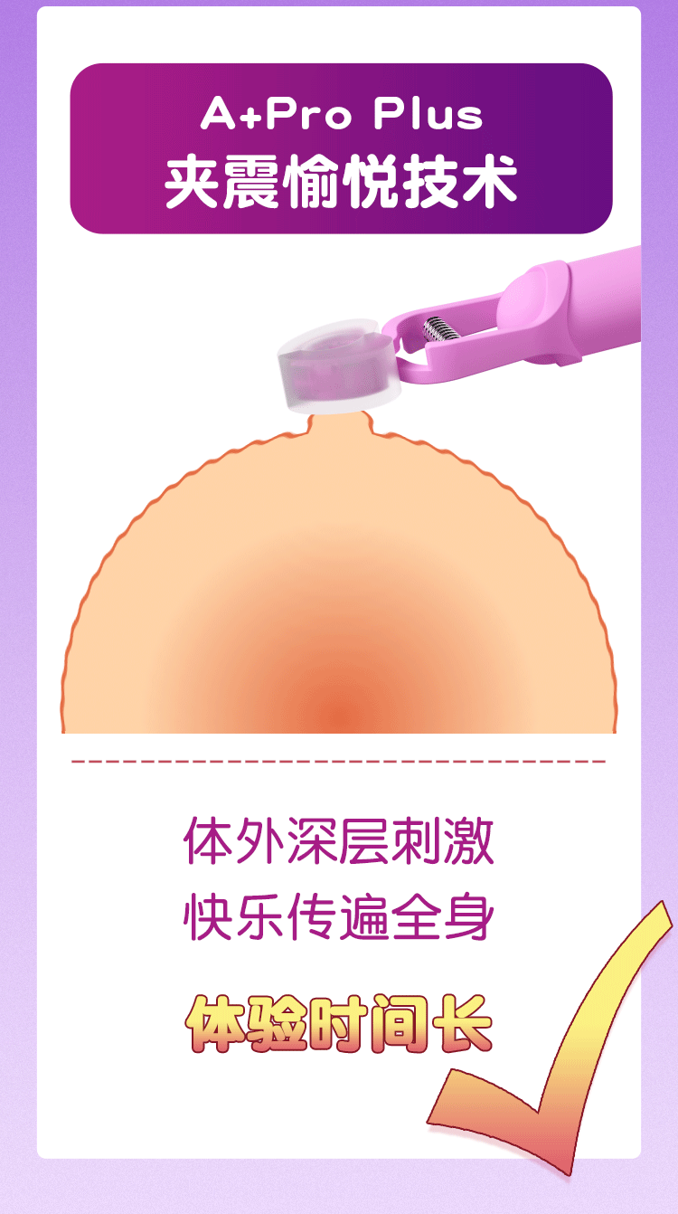 Kẹp đầu ti  GLAKU rung đa chế độ cực mạnh