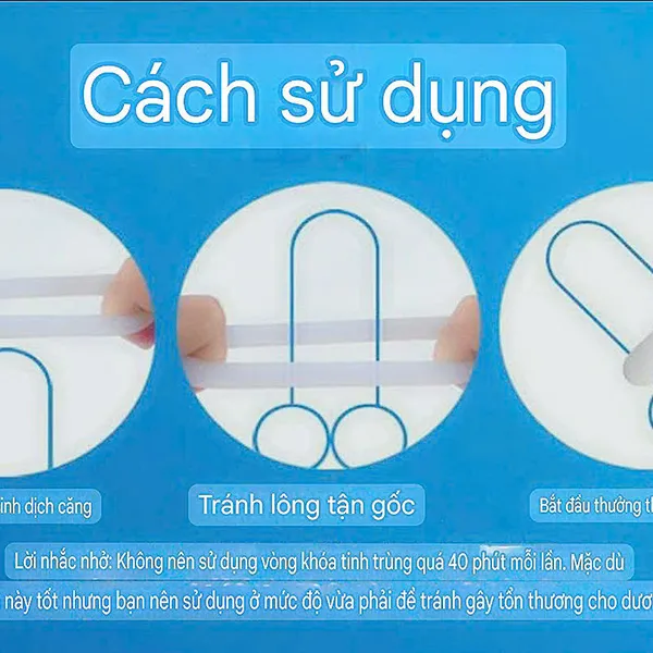 Bộ 3 vòng đeo dương vật siêu  mềm mịn không đau vướng khi đeo