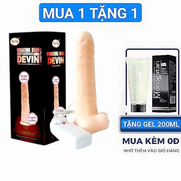DƯƠNG VẬT RUNG NGOÁY  DEVIN 18 CM