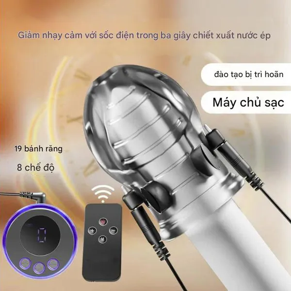 máy masa quy đầu tra tấn bằng điện giật quy đầu, dụng cụ huấn luyện dương vật, dụng cụ thủ dâm nam SM, dụng cụ tra tấn thú vị, tra tấn phần thân dưới, đồ dùng tình dục cho nô lệ 