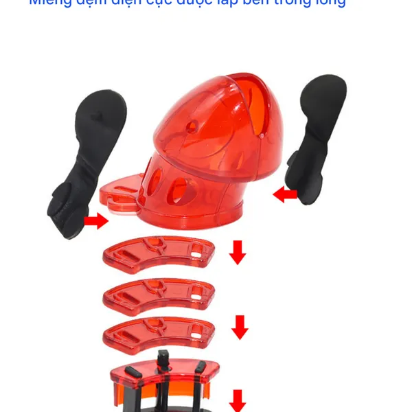 Khoá dương vật điện tử BDSM thủ dâm điện giật khóa trinh tiết thiết bị tra tấn 