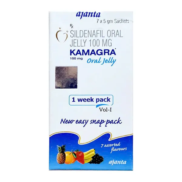 Huế Kamagra Oral Jelly 100mg Vol-1 Ajanta 7 gói