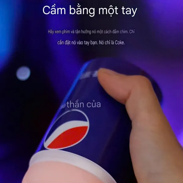 Cốc âm đạo giả ngụy trang lon Pepsi