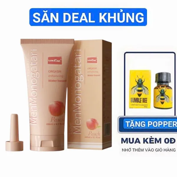 Gel Tam Kỳ Bôi Trơn Mono hương đào   200ml