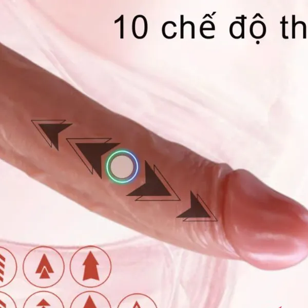 Dương Vật Giả Cao Cấp Rung Thụt Tự Động 21 cm