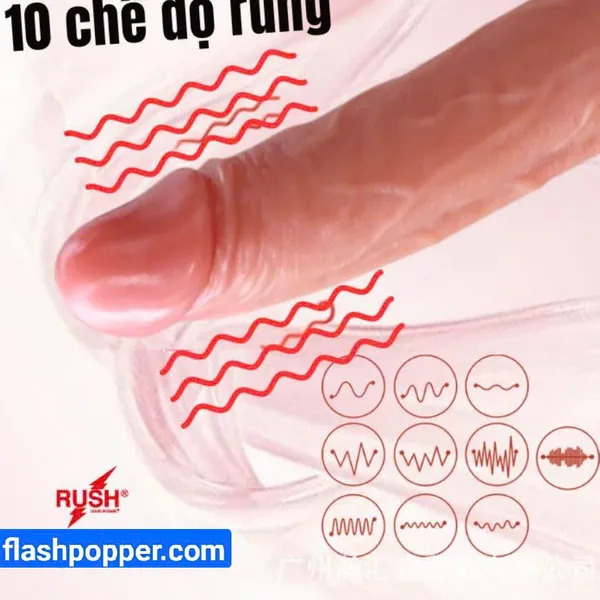 Dương Vật Giả Cao Cấp Rung Thụt Tự Động 21 cm
