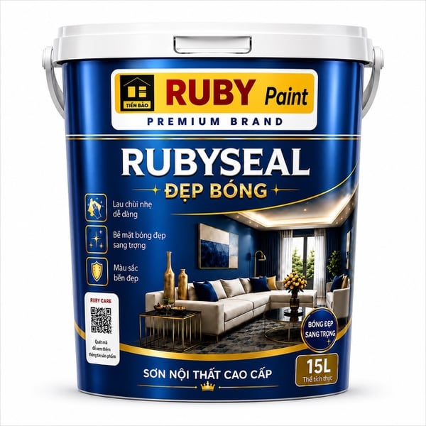 RUBYSEAL ĐẸP BÓNG BASE A/15L -  Sơn Phủ Nội Thất Cao Cấp