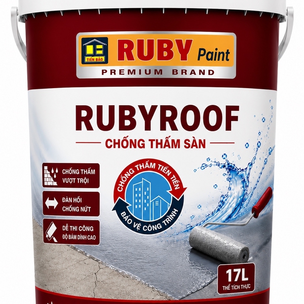 RUBYROOF Chống Thấm Sàn pha Xi Măng