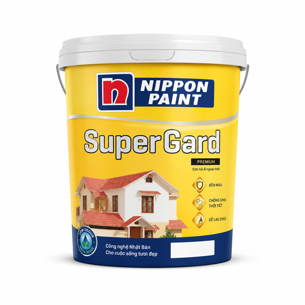 NP- SuperGard B- 5L (Sơn ngoại thất )- Tồn 1 lon Date 2022