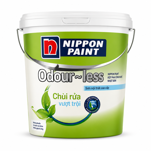 NP Odour less Chùi rữa vượt trội B- 17L (Sơn trong nhà)- Tồn 6 thùng Date 2019