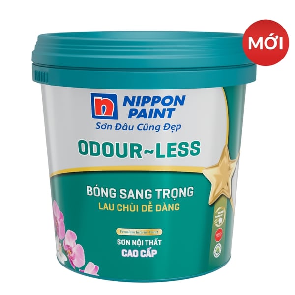 NP Odour-less Bóng sang trọng 15L (Sơn phủ cao cấp trong nhà)