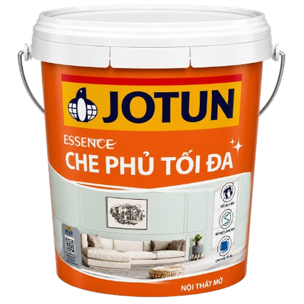 Jotun Esence Che Phủ Tối Đa Mờ A- 1L (sơn phủ nội thất)- Tồn 8 lon Date 2024