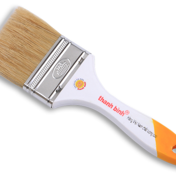 Cọ sơn màu cán gỗ Thanh Bình * Công dụng: Sơn dầu & Sơn nước (2,5 inch 63mm)