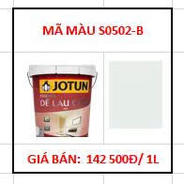 Thanh lý Jotun Essence dễ lau chùi A- 1L ; Màu S0502-B