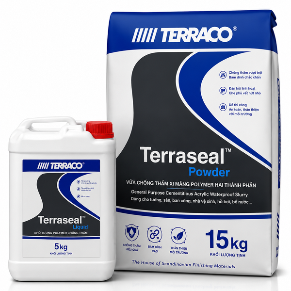 Chống thấm 2 thành phần Terraco Terraseal 5kg+15kg/ bộ