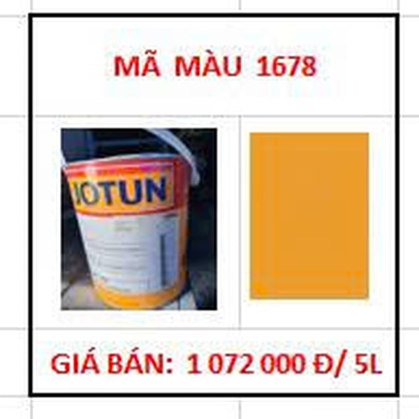 Thanh lý 5L  Sơn sắt Sơn phủ Alkyd 1 TP- Pilot II- Tồn 1 lon 5L Date 2022; Màu 1678