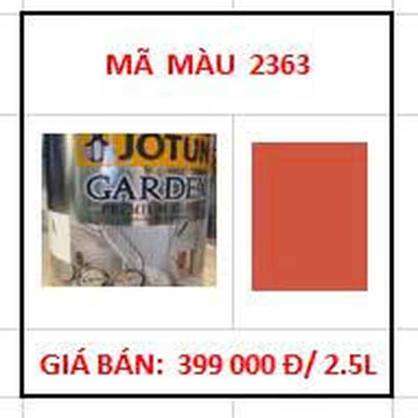 Thanh lý 1 lon 2.5LSơn dầu Jotun Gardex Premium Gloss Màu 2363