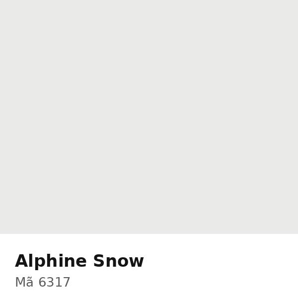 Pha màu Alphine Snow - mã 6317 (1001-B58G)