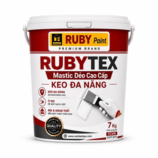RUBYTEX MASTIC DẺO ĐA NĂNG 7Kg
