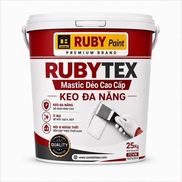 RUBYTEX MASTIC DẺO ĐA NĂNG 25Kg