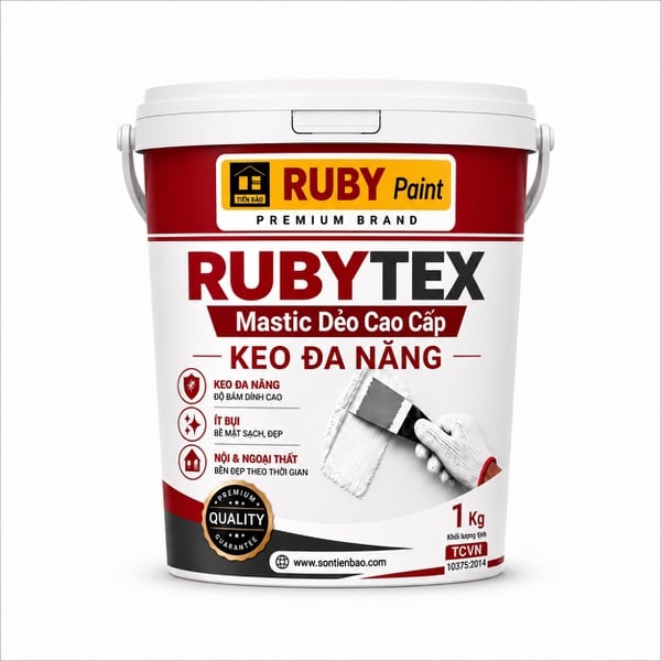 RUBYTEX MASTIC DẺO ĐA NĂNG 1Kg