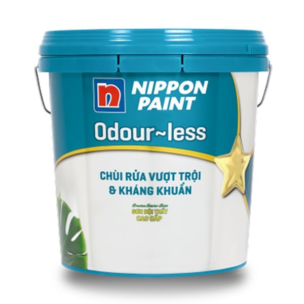 NP Odour less CRVT kháng khuẩn 9102- 15L (Sơn trong nhà )- Tồn 1 thùng Date 2022 