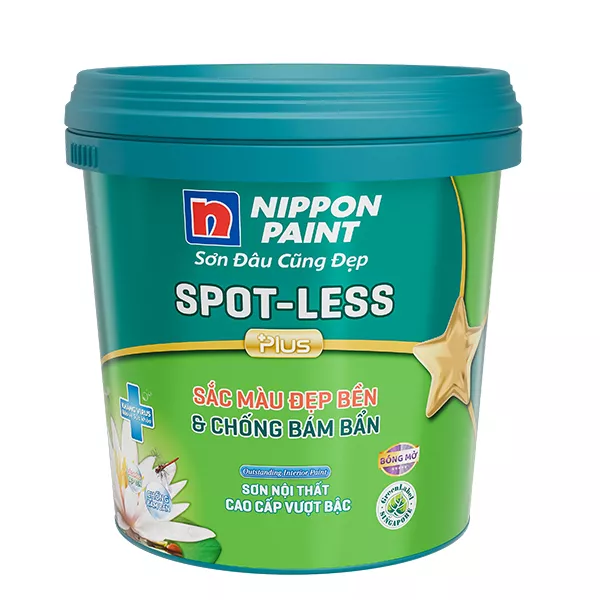NP Odour-less Spotless- Plus A- 5L (Sơn phủ trong nhà)- Tồn 3 lon Date 2023