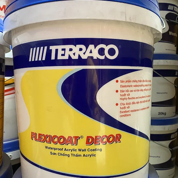 Sơn phủ chống thấm Terraco FLEXICOAT DECOR 5L/T