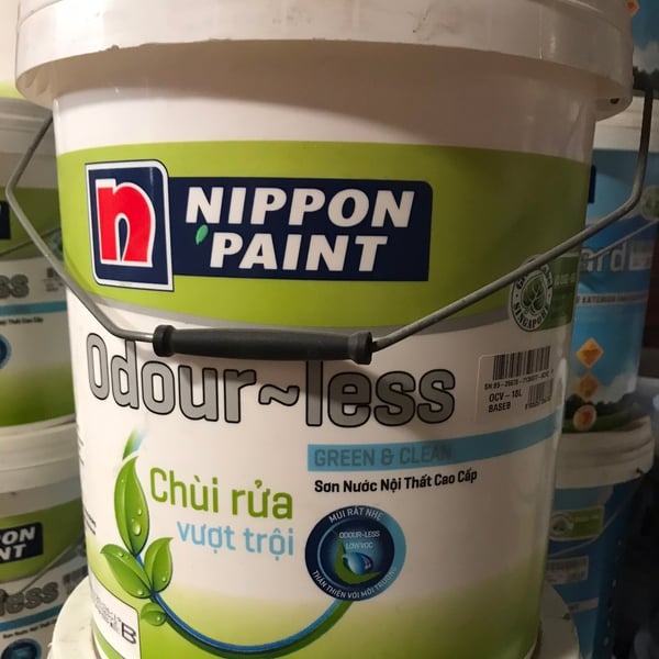 NP Odour less Chùi rữa vượt trội B- 17L (Sơn trong nhà)- Tồn 6 thùng Date 2019