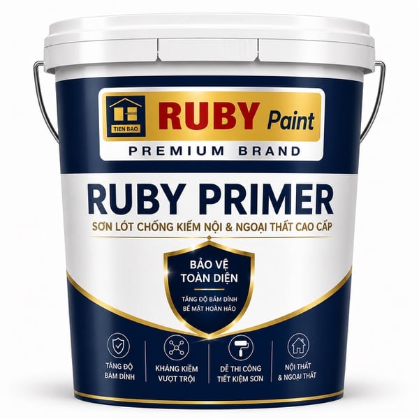 Ruby Primer Sơn Lót Chống Kiềm Nội Ngọai Thất Cao cấp