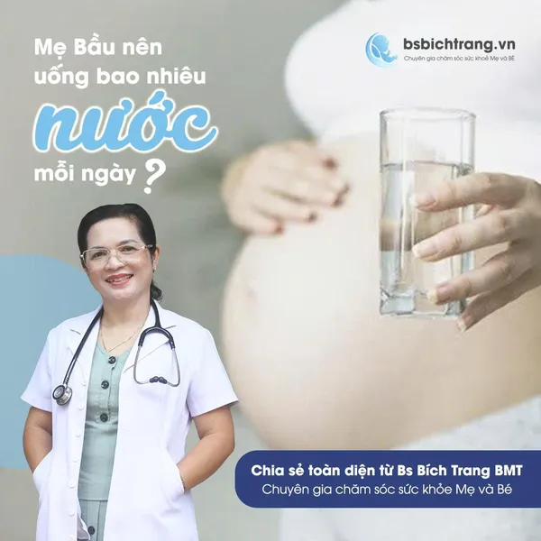 Mẹ Bầu nên uống bao nhiêu nước mỗi ngày?
