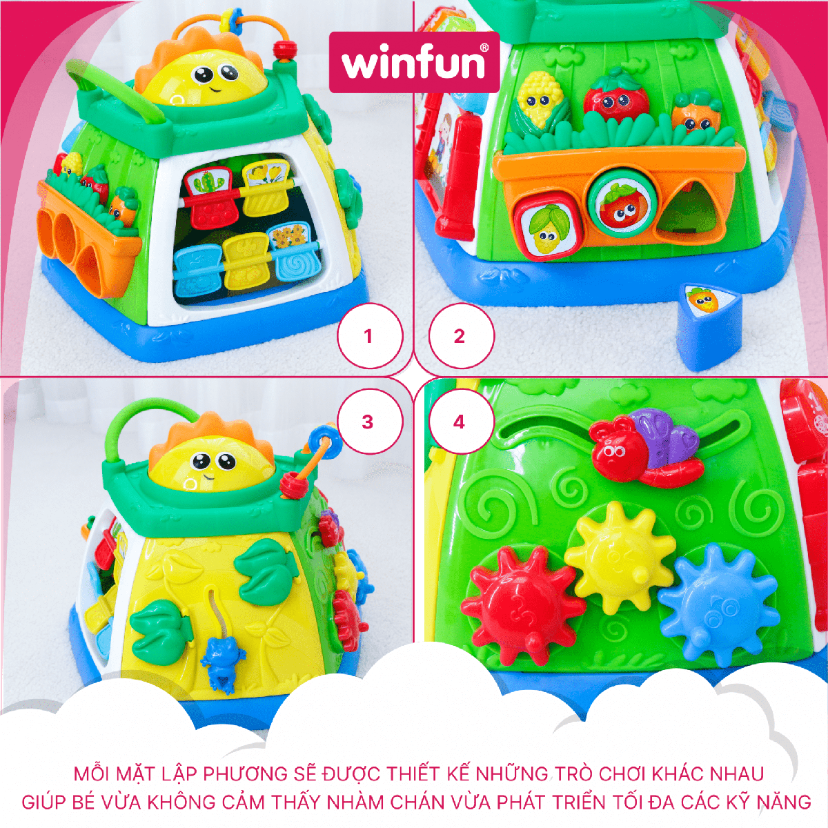 Hòn đảo lập phương phát nhạc Winfun 0631-NL Hòn đảo lập phương phát nhạc Winfun 0631-NL