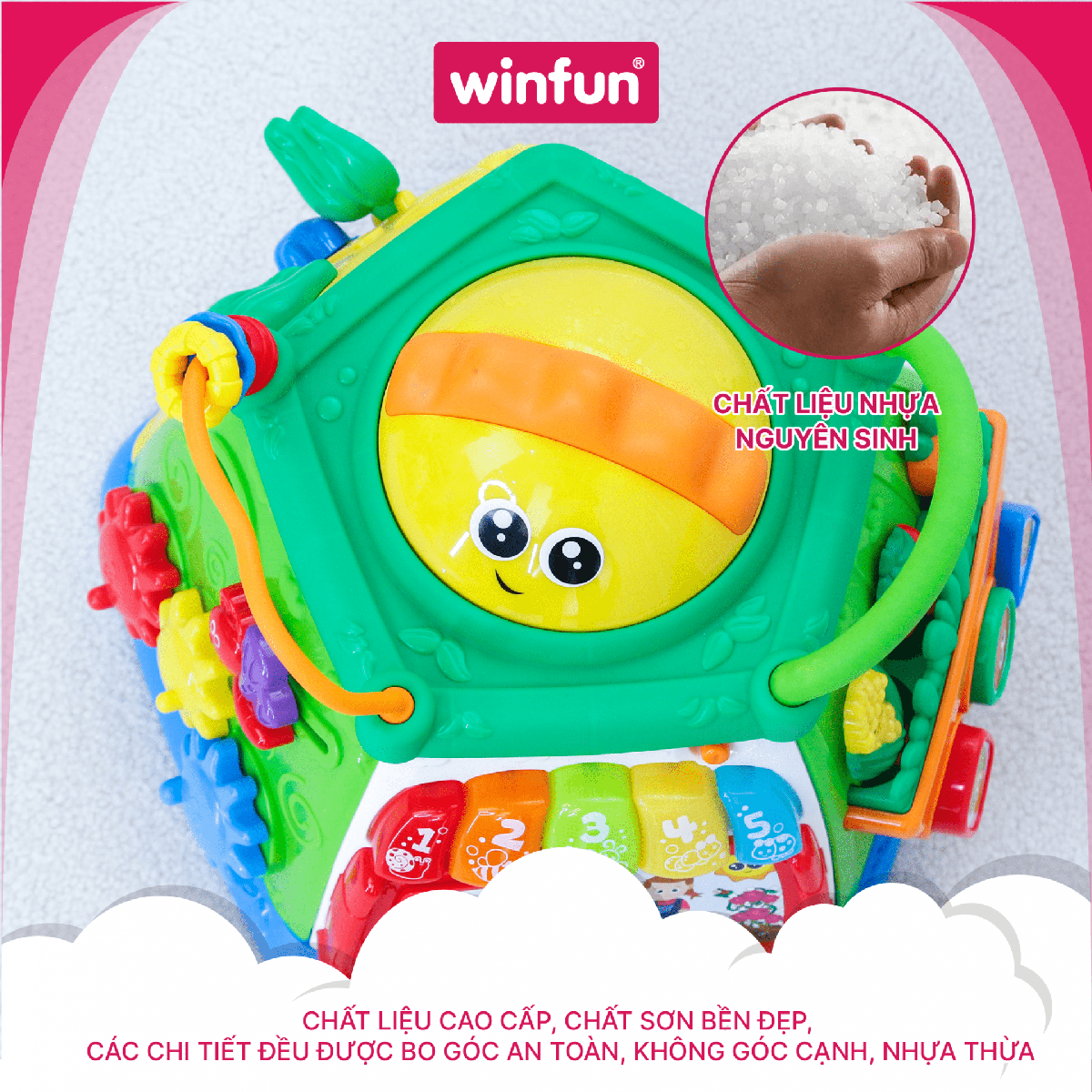 Hòn đảo lập phương phát nhạc Winfun 0631-NL Hòn đảo lập phương phát nhạc Winfun 0631-NL