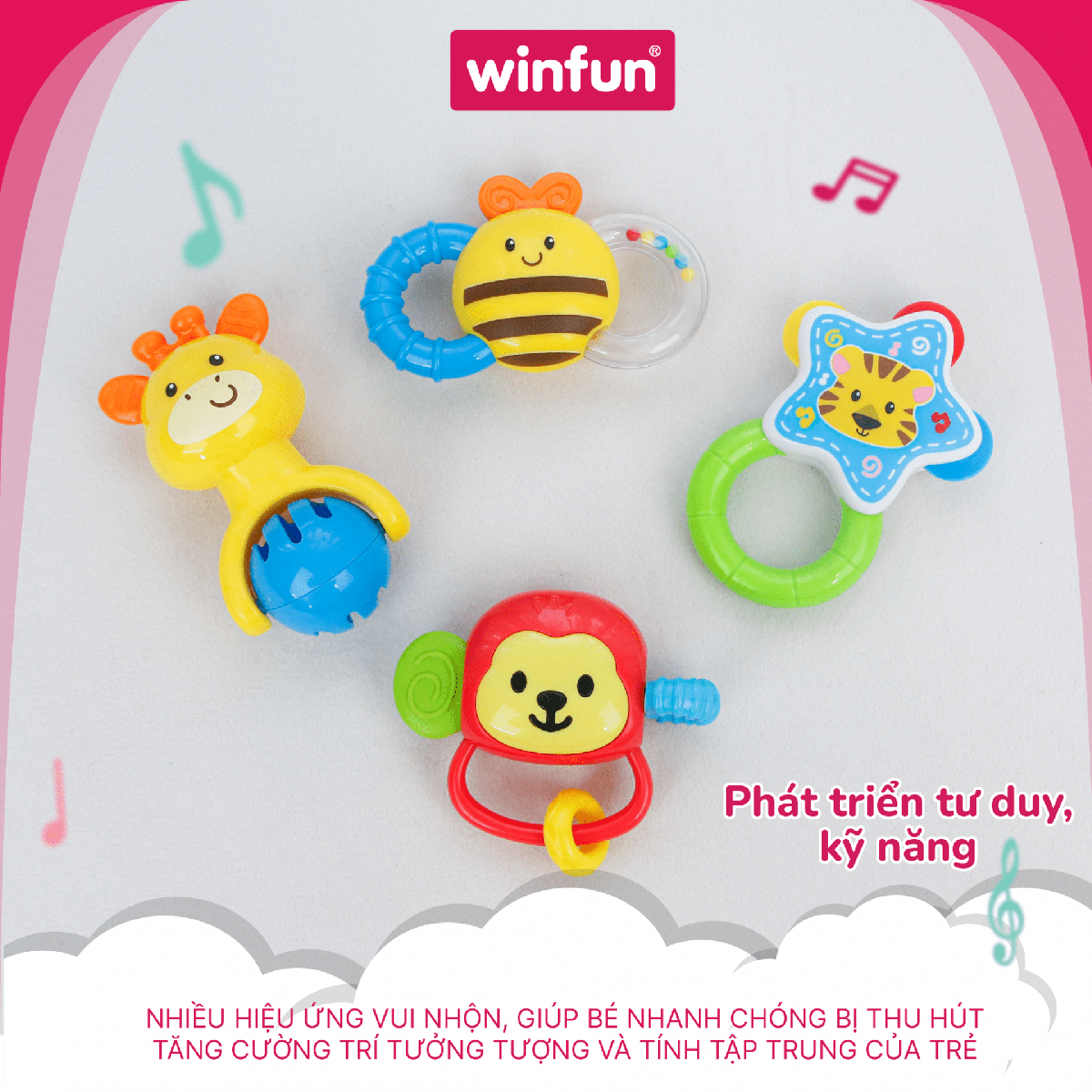 Set 4 Đồ Chơi Xúc Xắc Gặm Nướu Winfun 0634-NL Cho Bé Set 4 Đồ Chơi Xúc Xắc Gặm Nướu Winfun 0634-NL Cho Bé