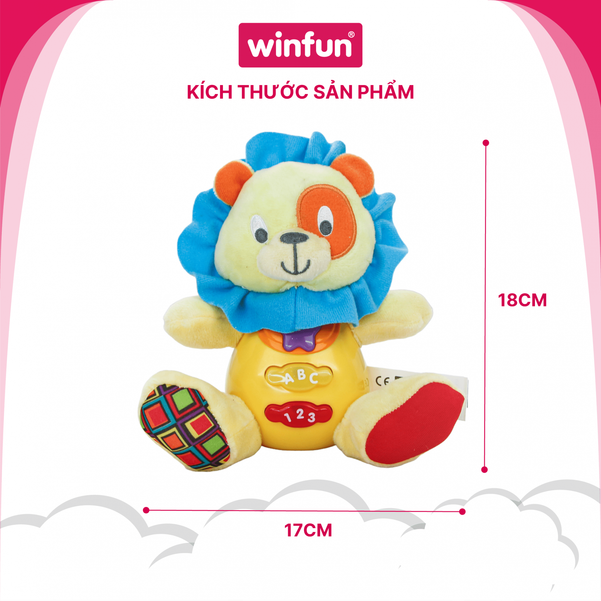 Đồ chơi sơ sinh Winfun 0691-01 – Sư tử phát nhạc, học tiếng Anh vui nhộn Đồ chơi sơ sinh Winfun 0691-01 – Sư tử phát nhạc, học tiếng Anh vui nhộn