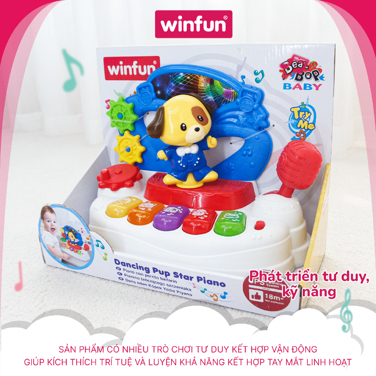 Đàn nhạc động vật Winfun 0796-NL – Nhảy theo nhịp điệu cùng Pu Đàn nhạc động vật Winfun 0796-NL – Nhảy theo nhịp điệu cùng Pu