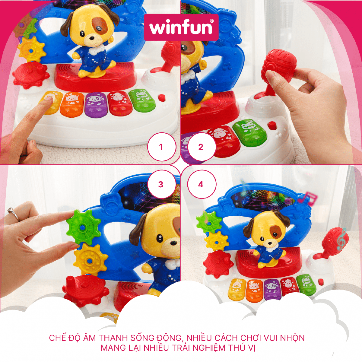 Đàn nhạc động vật Winfun 0796-NL – Nhảy theo nhịp điệu cùng Pu Đàn nhạc động vật Winfun 0796-NL – Nhảy theo nhịp điệu cùng Pu