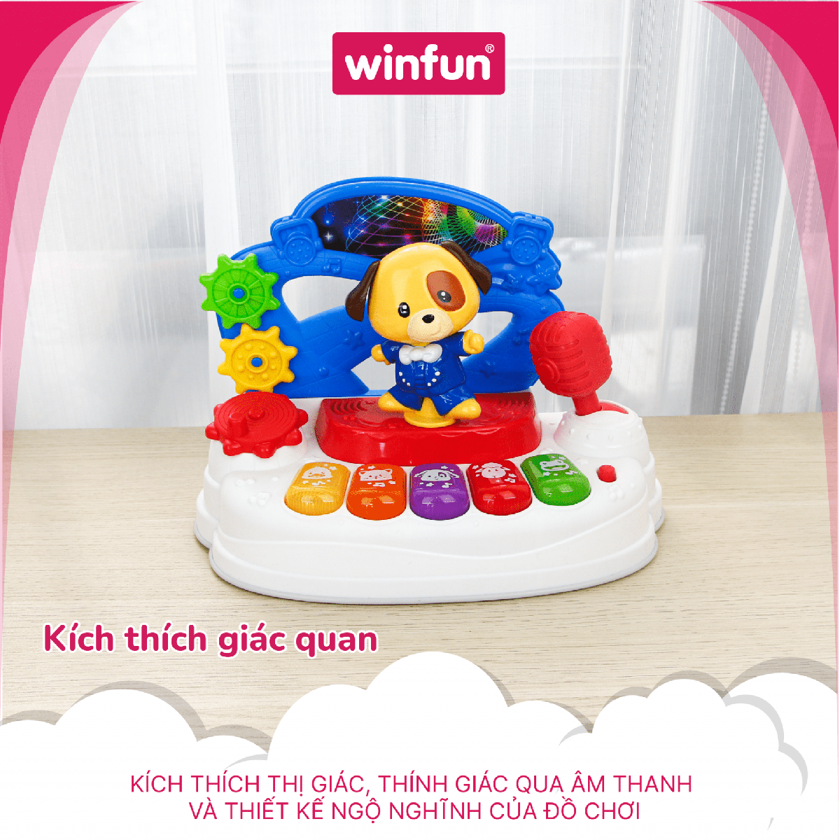 Đàn nhạc động vật Winfun 0796-NL – Nhảy theo nhịp điệu cùng Pu Đàn nhạc động vật Winfun 0796-NL – Nhảy theo nhịp điệu cùng Pu